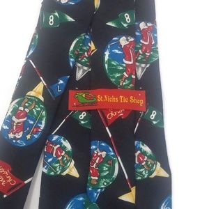golfing santa tie